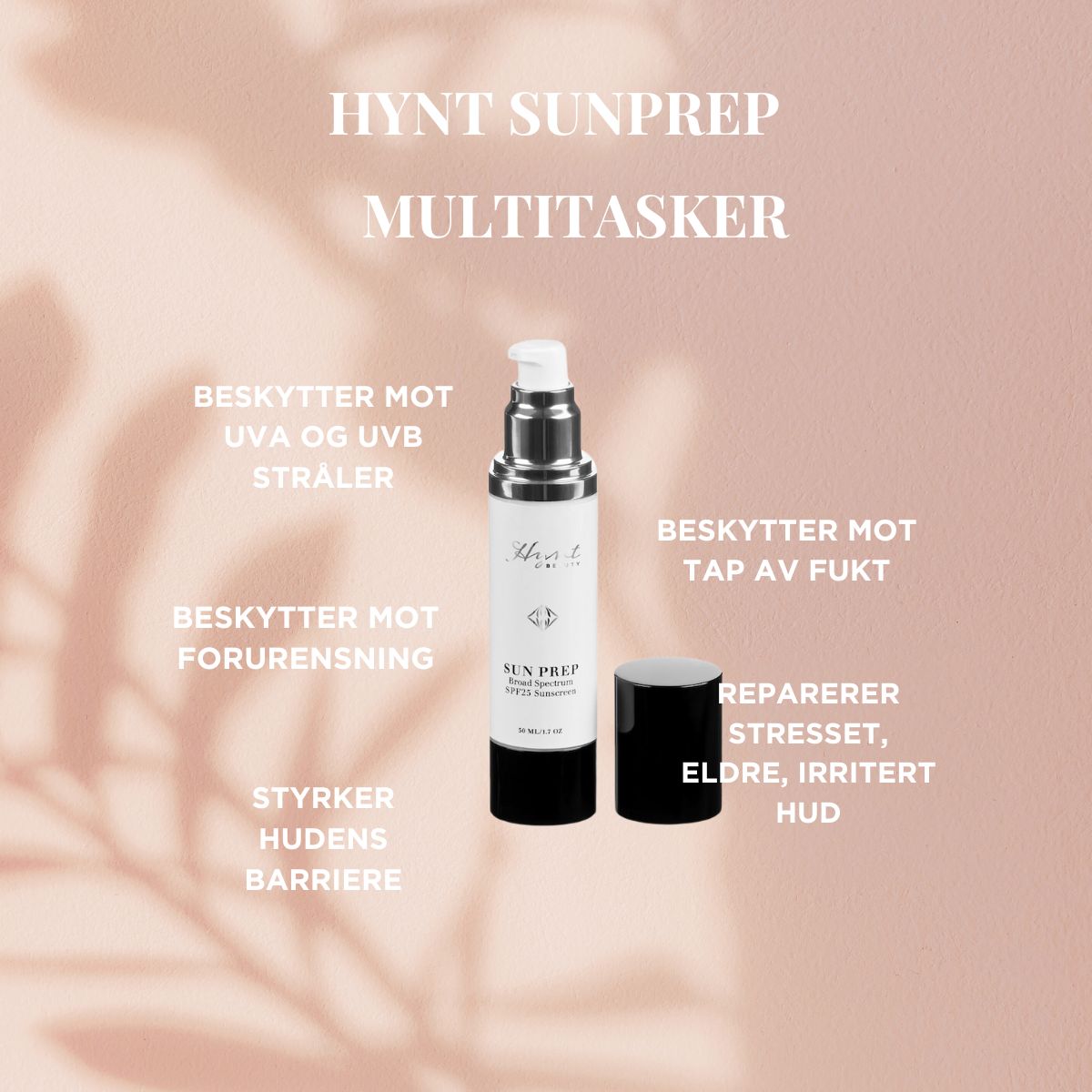 Lett og silkemyk dagkrem med hyaluronsyre og botaniske ekstrakter – Sunprep SPF 25
