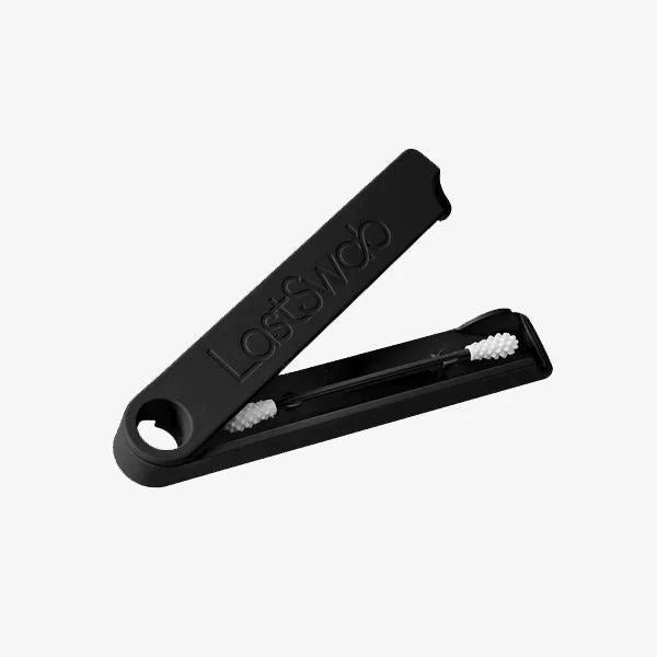 lastswab-Gjenbrukbar bomullspinne-farge sort med etui