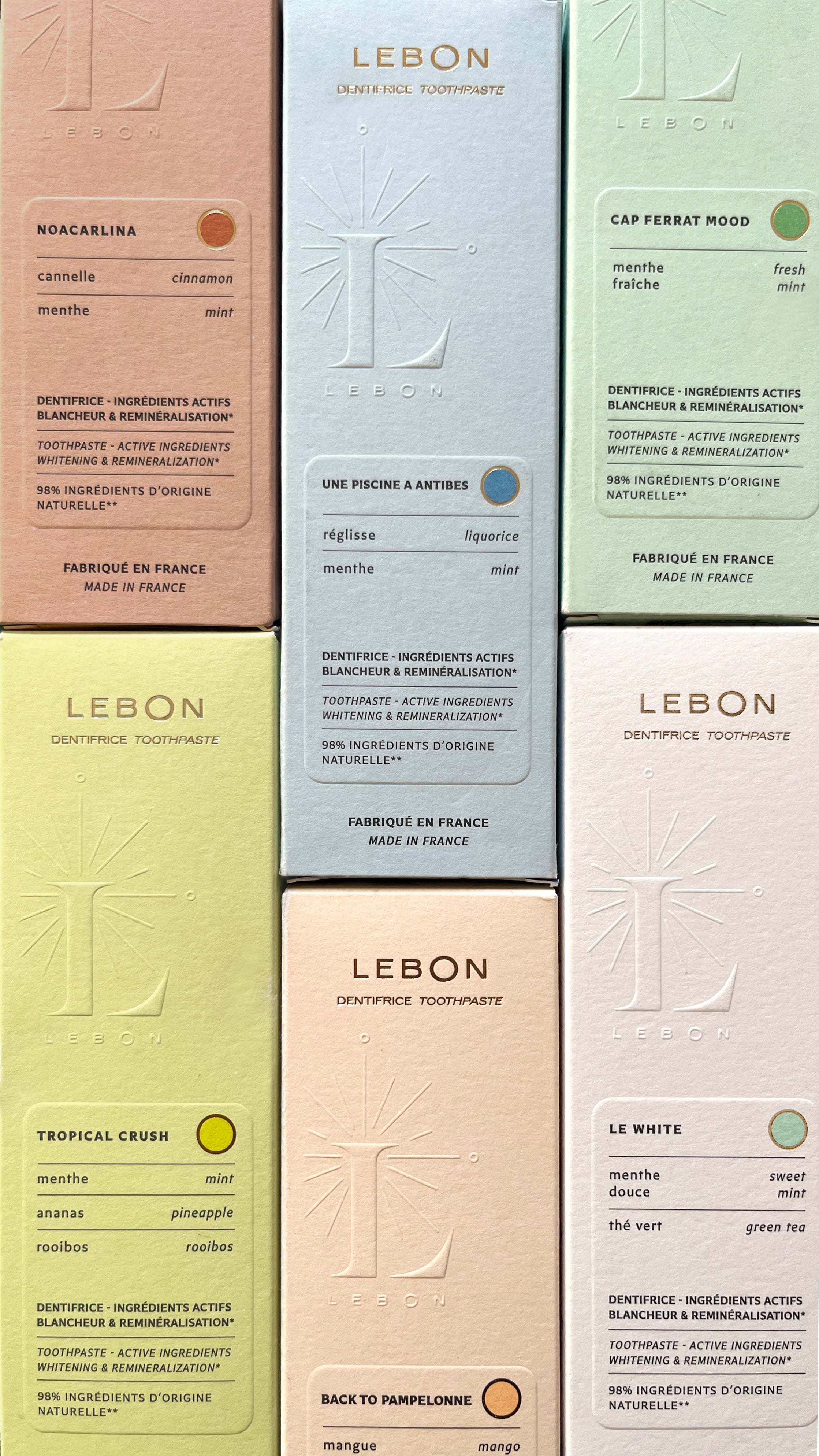 Lebon Tannkrem Noacarlina med Hydroxyapatit, kanel og frisk mynte