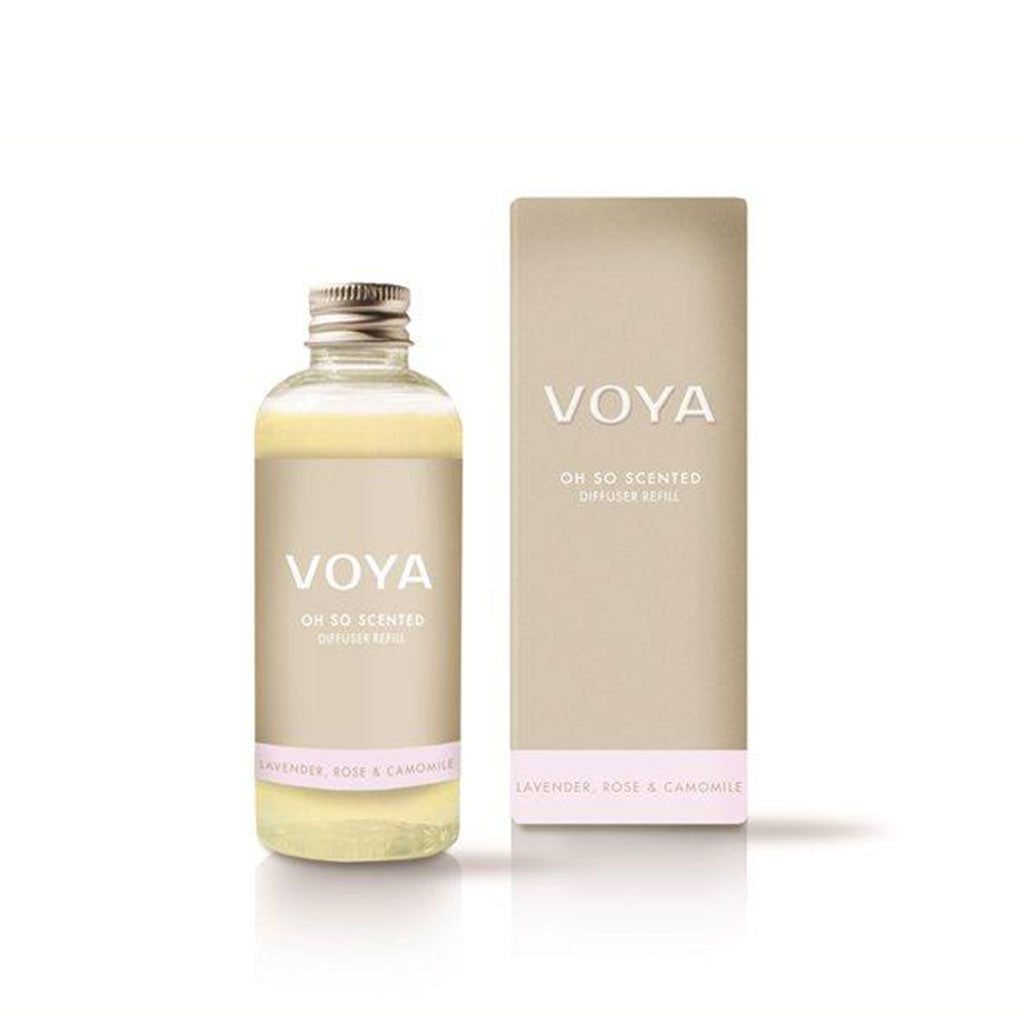 VOYA naturlig romduft med eteriske oljer – refill 100 mllavendel og rose gir spa-følelse og indre ro i hjemmet. Uten syntetiske dufter.