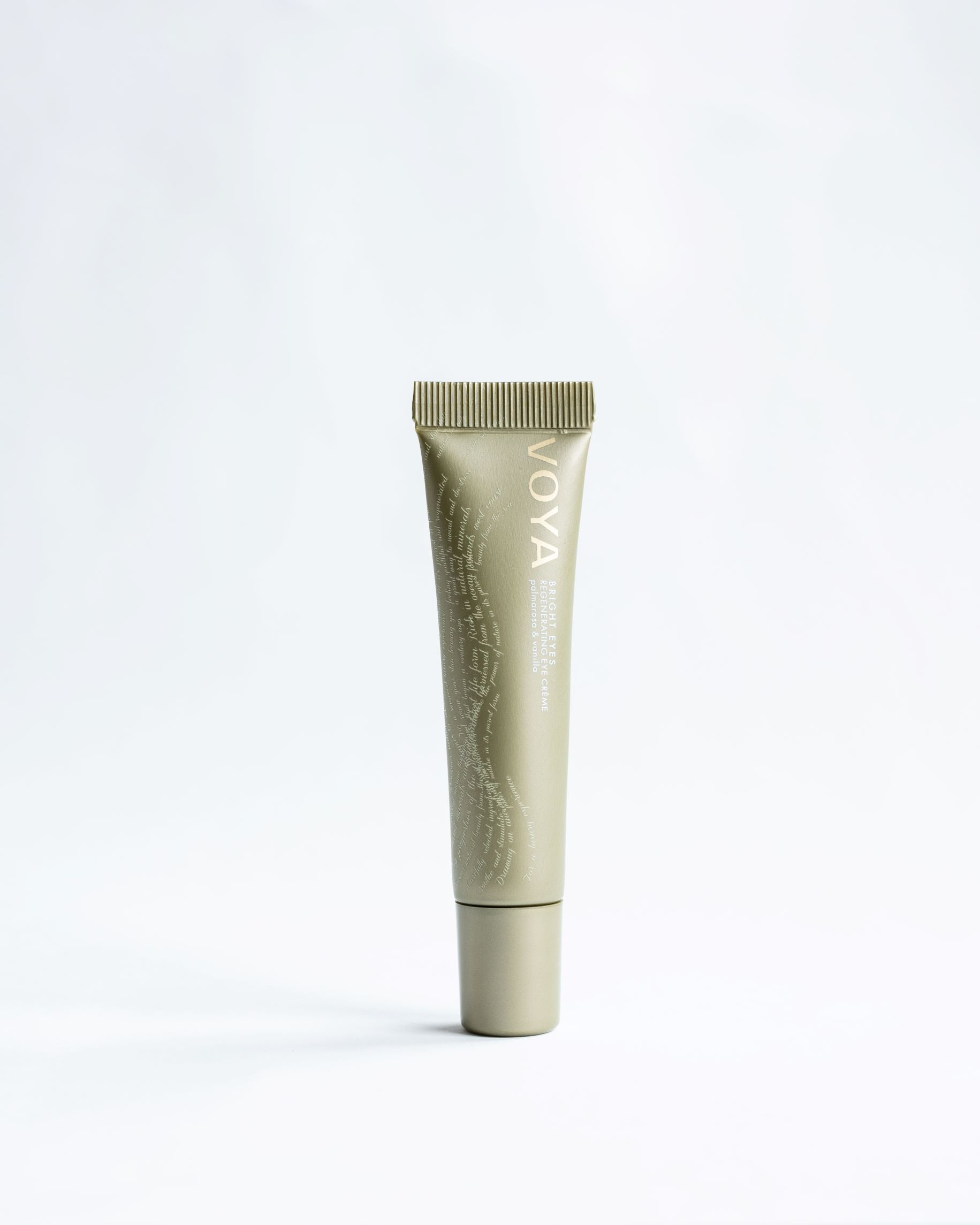 15 ml tube VOYA Bright Eyes – PETA-sertifisert, vegansk øyekrem som glatter og fukter huden rundt øynene.