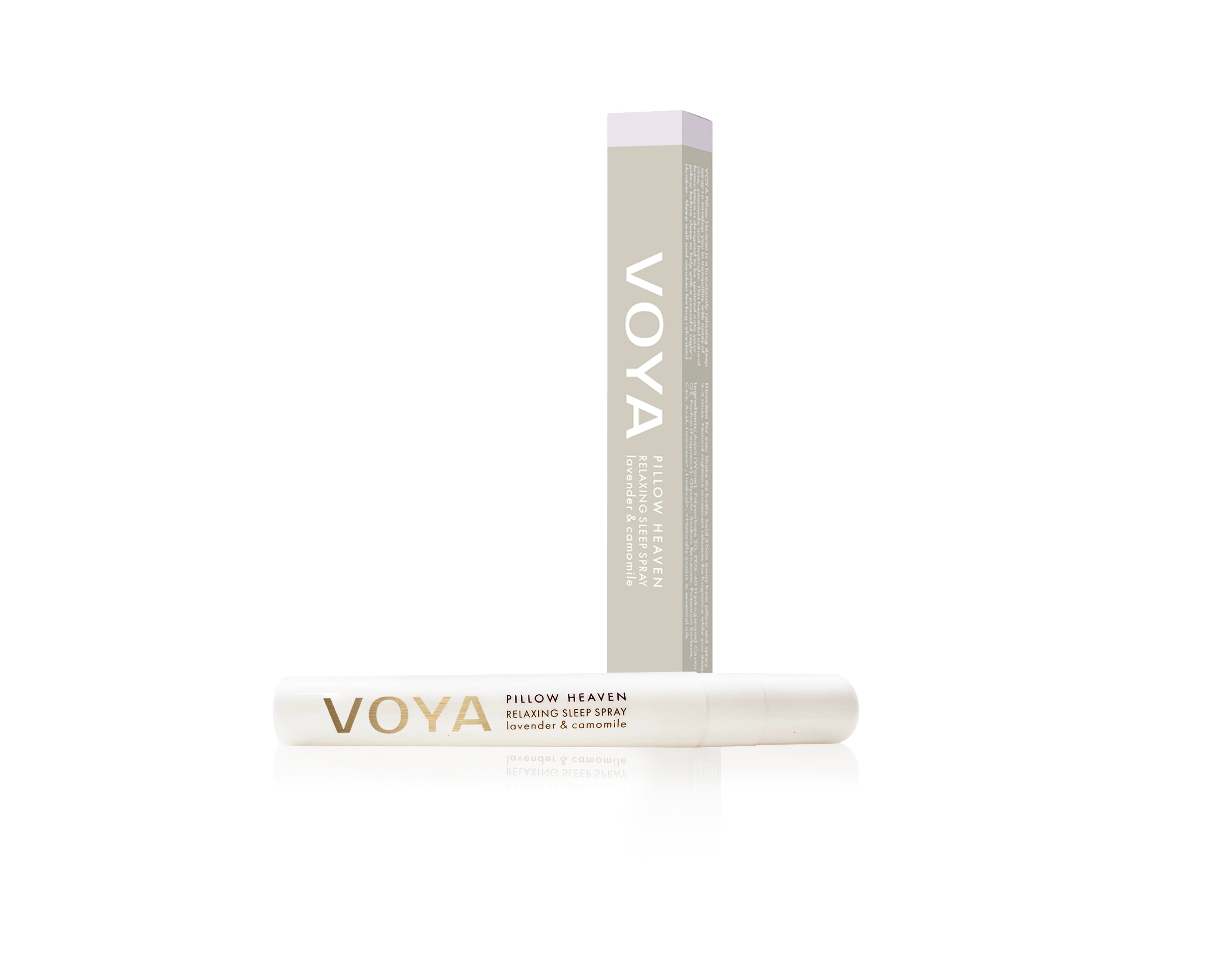 Putespray lavendel, rose og kamille fra VOYA med eske