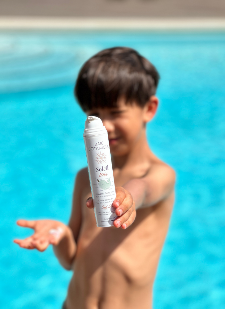 Naturlig solkrem for baby og barn – trygg beskyttelse uten hvit hinne