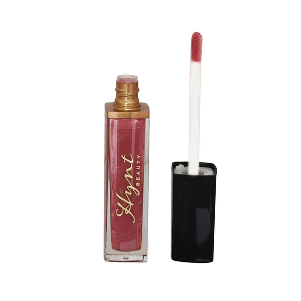 Hynt Beauty Lip Plumping Lip Oil – vegansk og økologisk leppeolje med glans og fukt farge une femme mauve