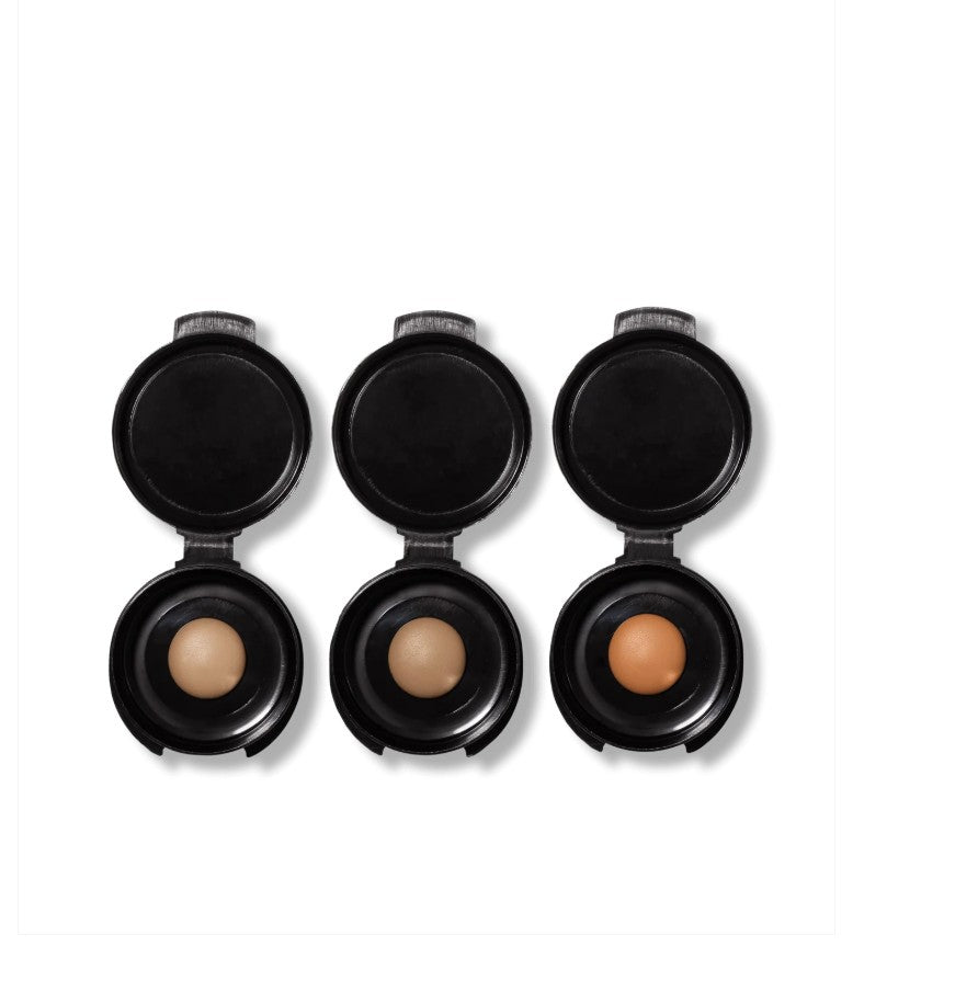 Hynt Beauty Concealer Prøvesett –  Medium, Medium Tan og Tan i småkrukker for enkel testing"