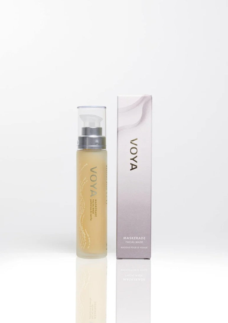 VOYA Maskerade – multitaskende økologisk ansiktsmaske i 50 ml glassflaske