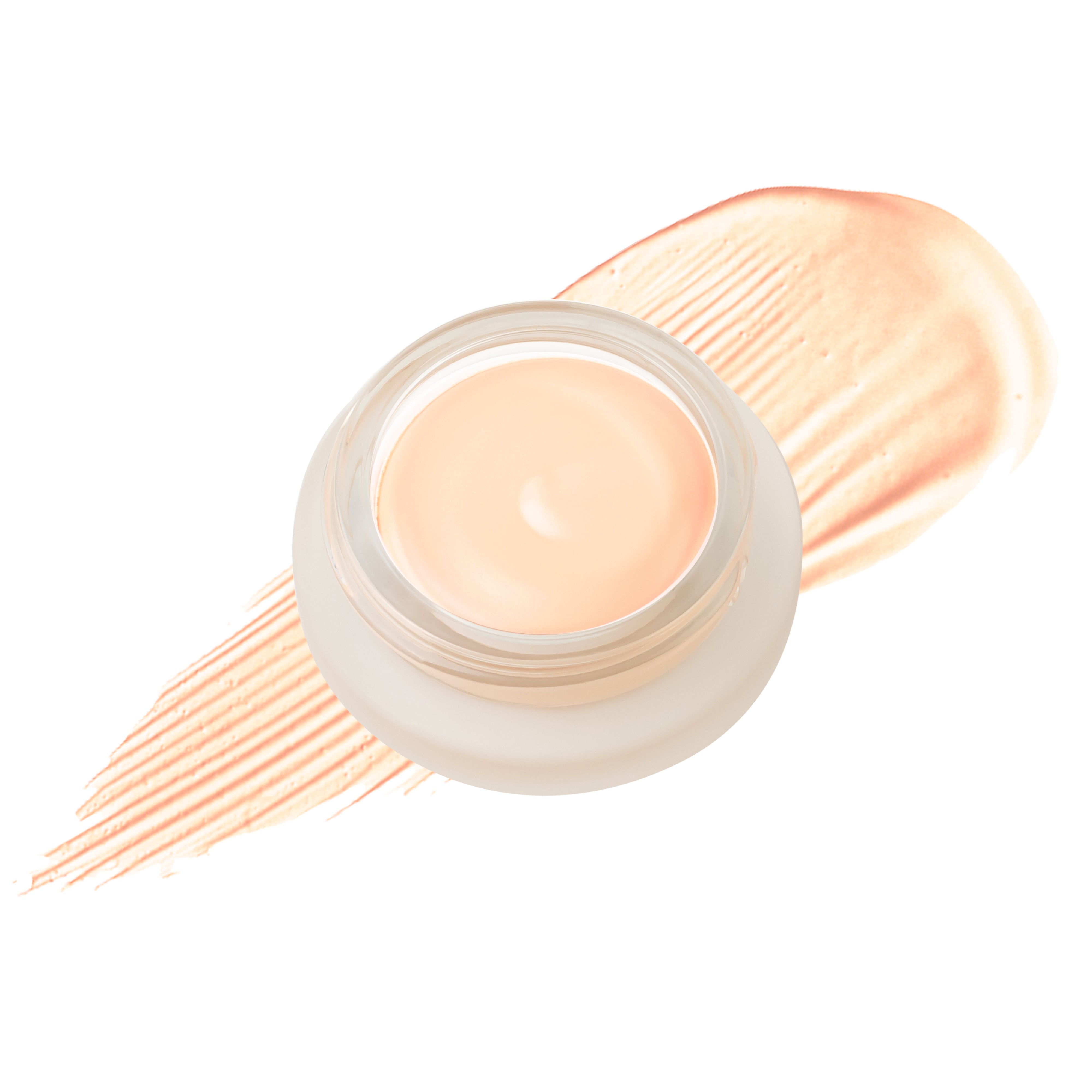 Swatch og krukke av Hynt Concealer i Fair – perfekt for å nøytralisere rødhet og mørke ringer på lys hud