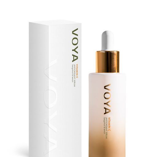 VOYA Vitamin C serum flaske – økologisk hudpleie med alger og naturlig vitamin c