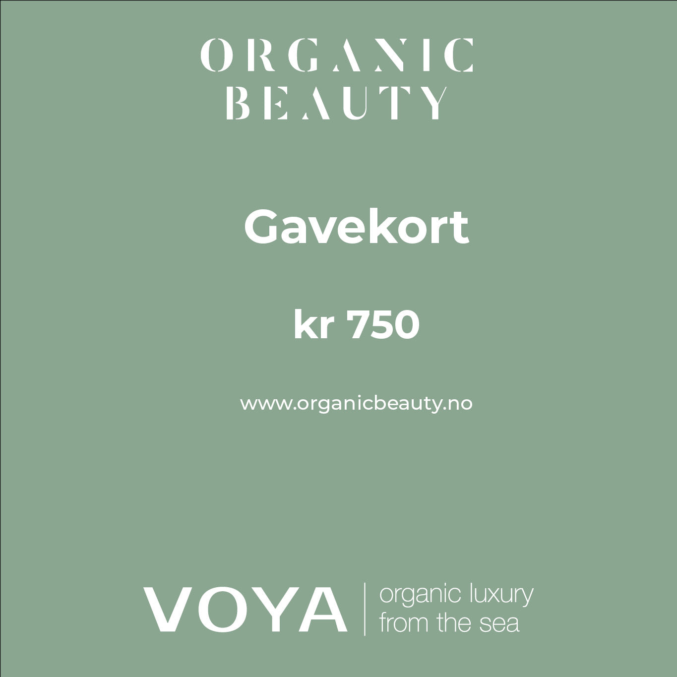 Organic Beauty Gavekort