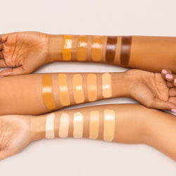 Swatch av Hynt Beauty Duet Concealer i alle farger på huden
